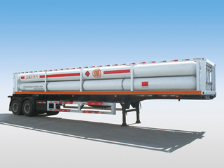 LH2 Tube Skid Semi-trela zenye Mirija 8 na Axles 2 kwa 16000L CNG,CNG Tube Skid Tanker